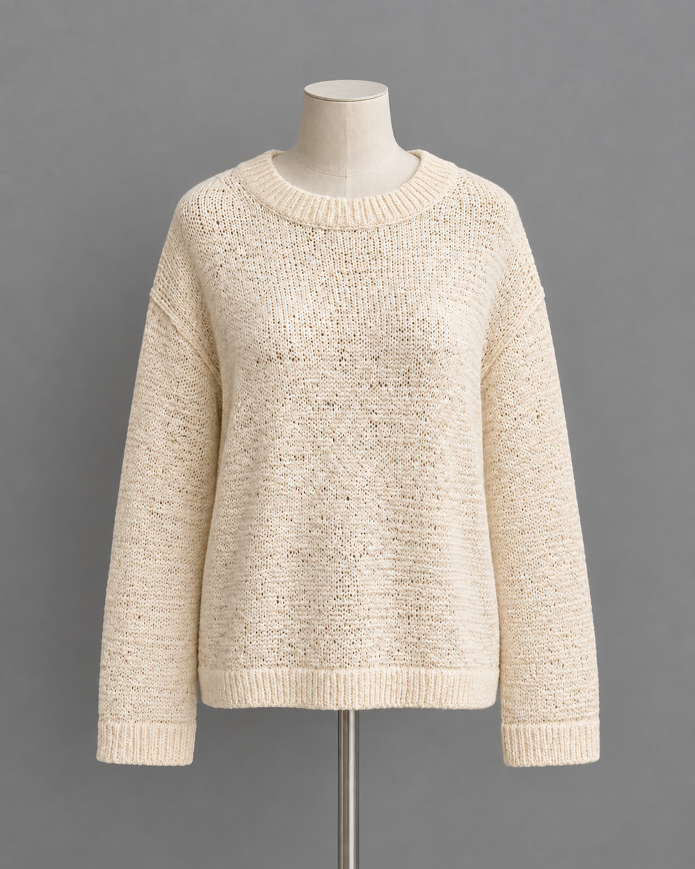 J.Crew Montauk Pullover Sweater NWT Women's XL Ivory Open Knit Oversized $128